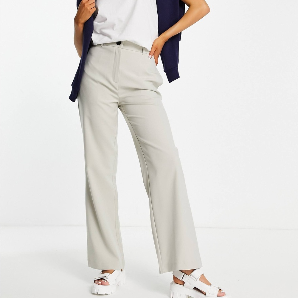 Topshop - slouch pants - pale gray - 8